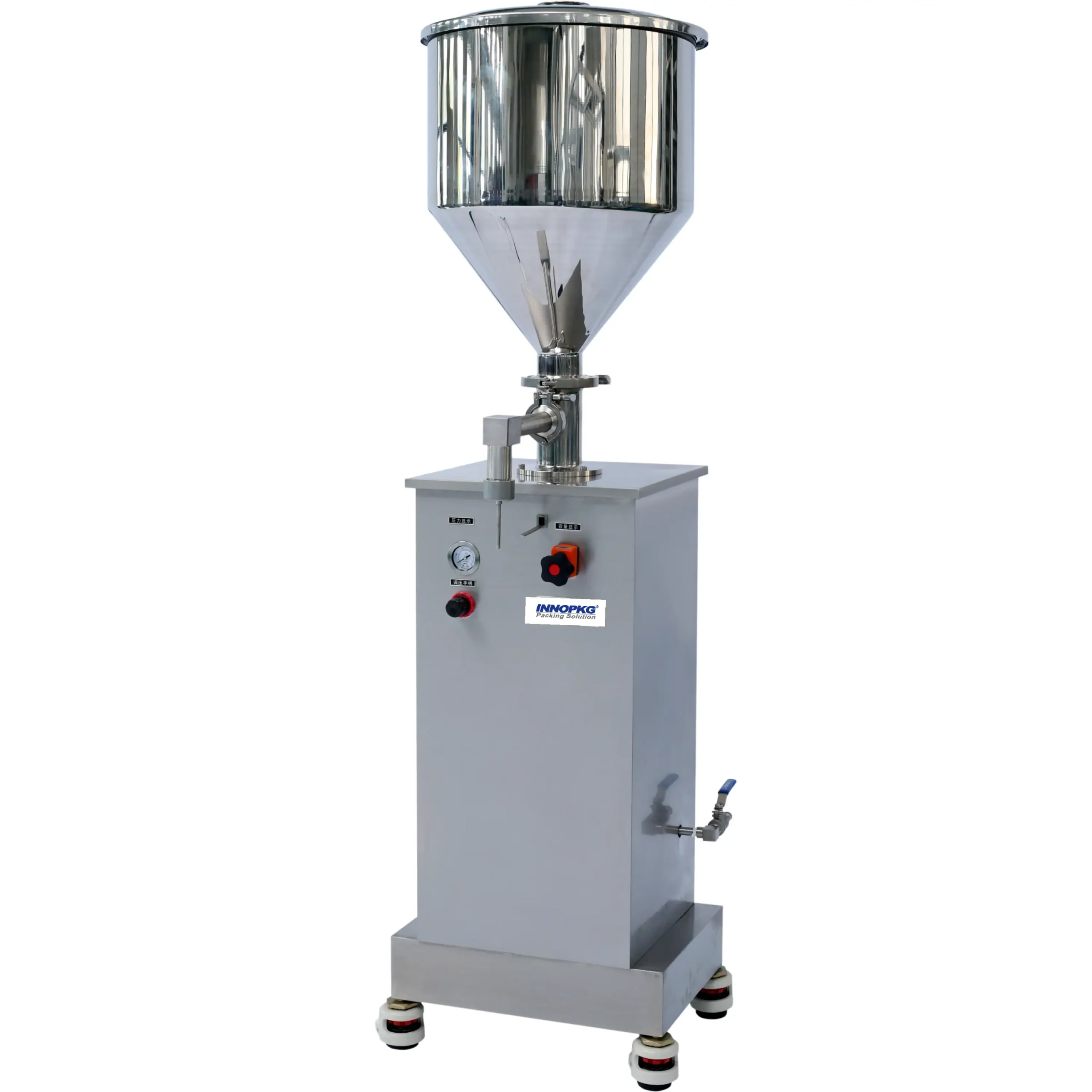 VSF Vertical Semi-Automatic Piston Filling Machine (5–500ml) for Lab, Cosmetics & Pharma Pilot Production | INNOPKG