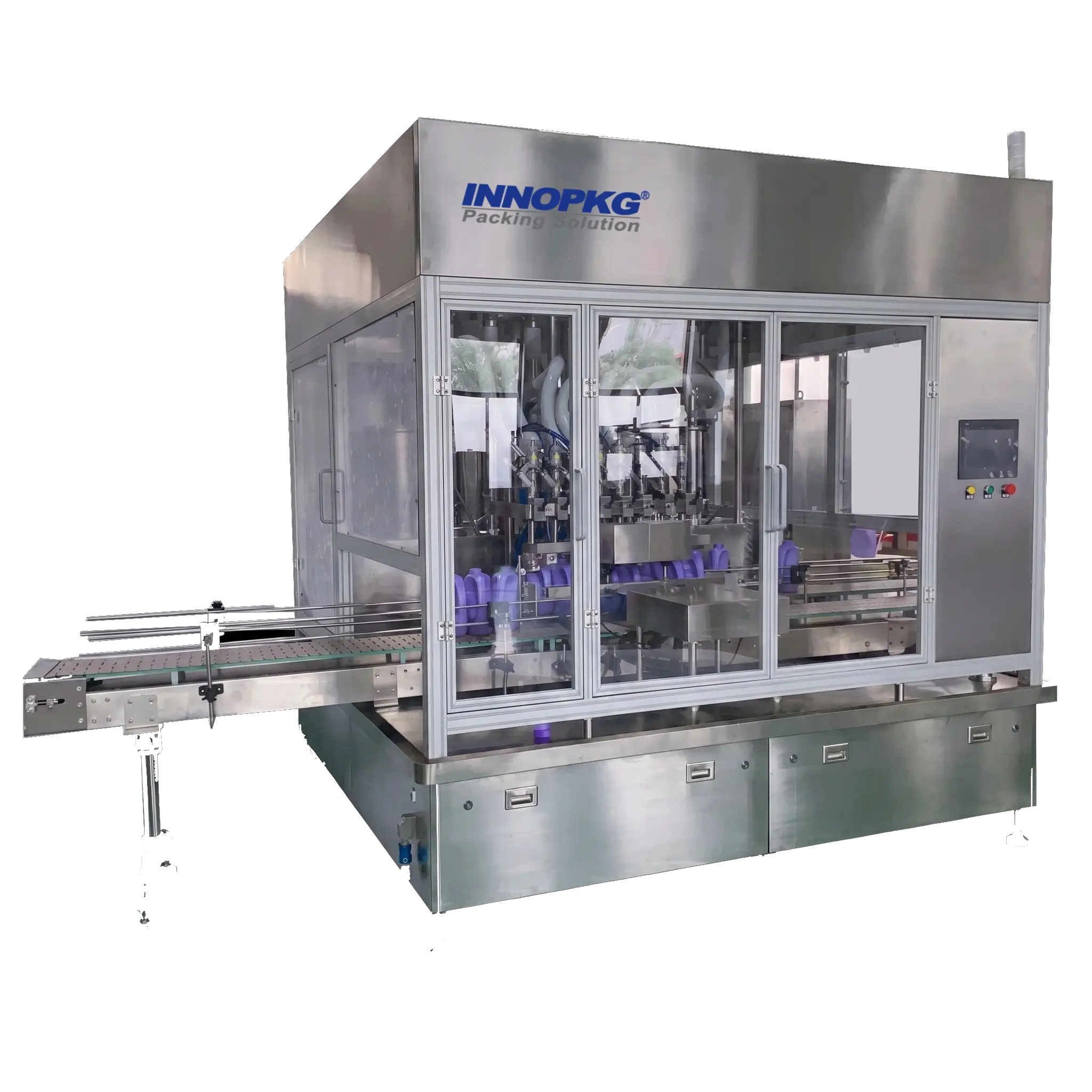 HYDRA 130 Multi-Head Linear Filling Machine 6–12 Heads, ±0.3% Precision, Creams & Pastes | INNOPKG